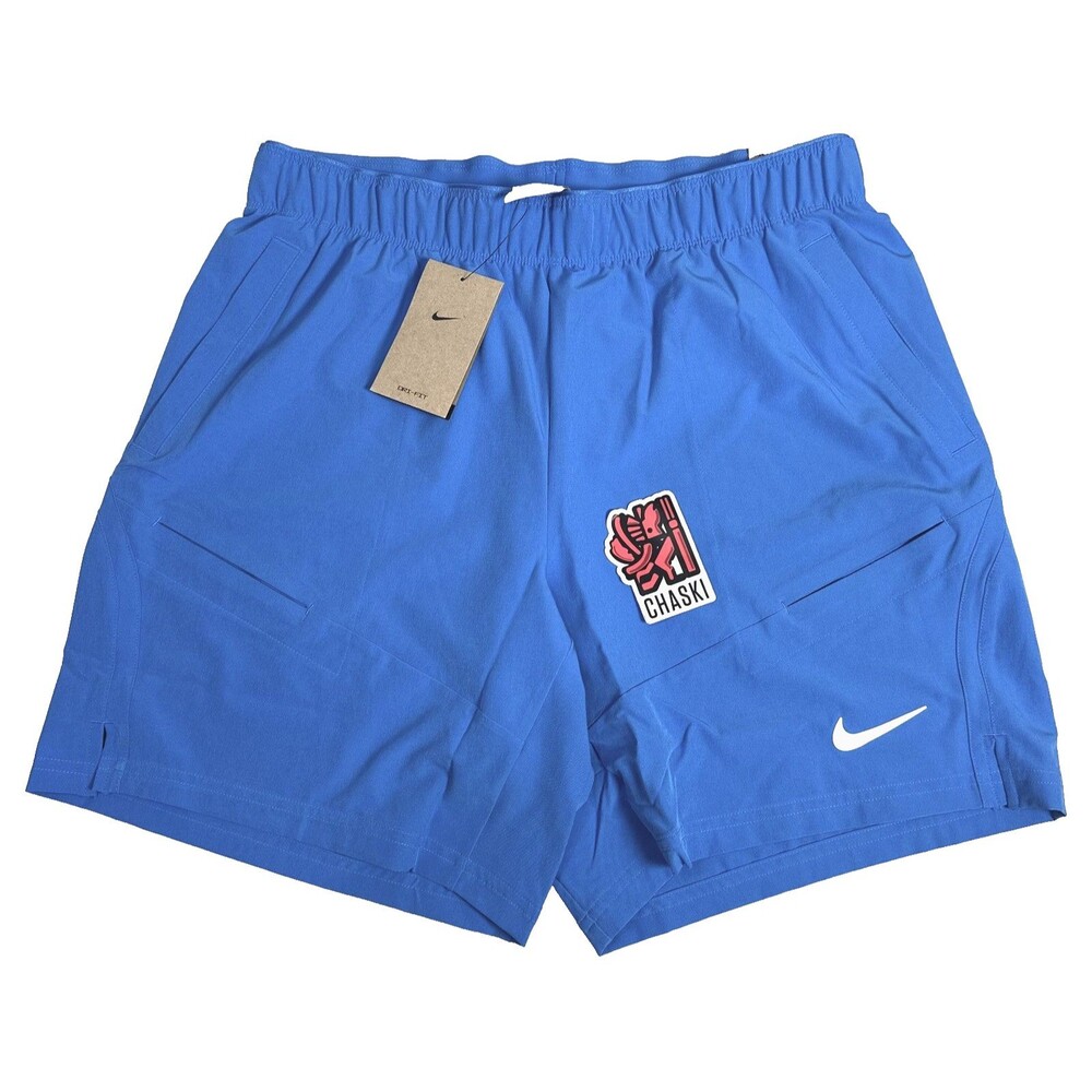 Nike Dri-FIT 7" Unlined Court Victory Tennis 7" Shorts Blue FD8721 435 Men Large